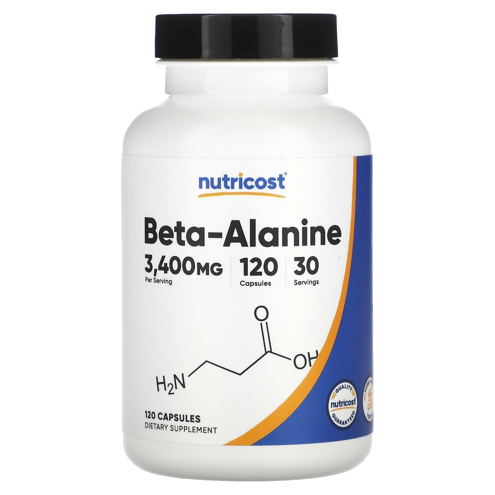 Nutricost, Beta-Alanine, 120 Capsules (850 mg per Capsule)