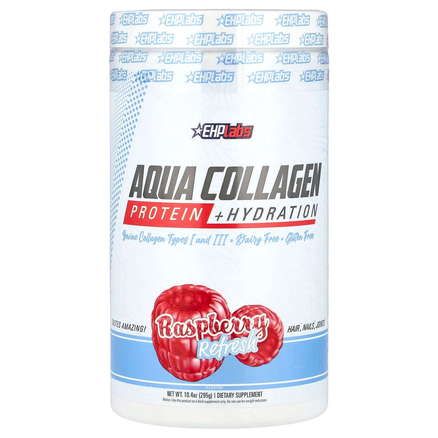 EHPlabs, Aqua Collagen, Protein + Hydration, Raspberry Refresh, 10.4 oz (295 g)