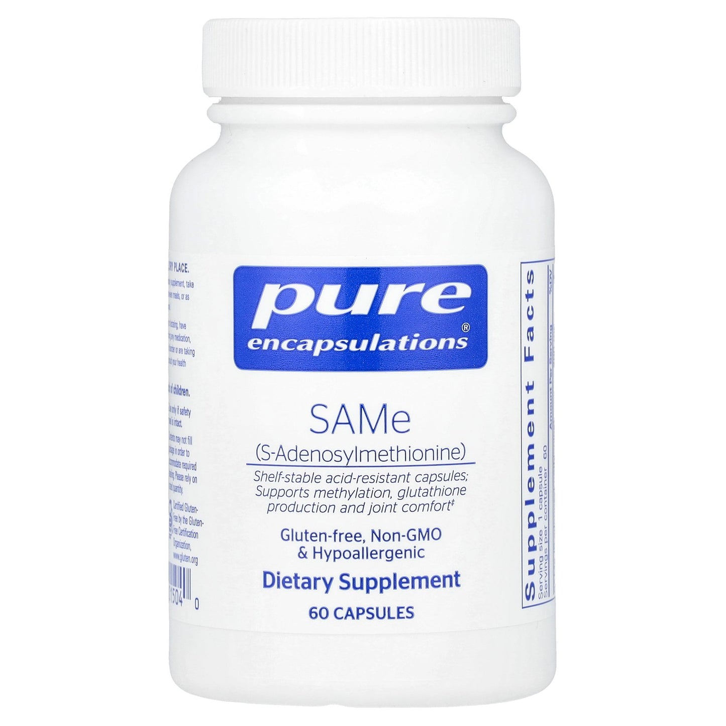 Pure Encapsulations, SAMe, 60 Capsules (200 mg per Capsule)