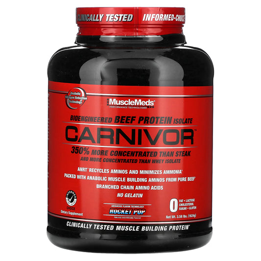 MuscleMeds, Carnivor, Bioengineered Beef Protein Isolate, Rocket Pop, 3.58 lbs (1,624 g)