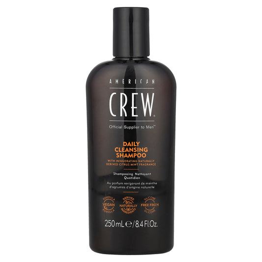 American Crew, Daily Cleansing Shampoo, Citrus Mint, 8.4 fl oz (250 ml)