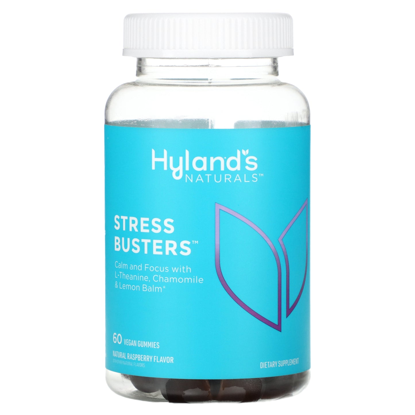 Hyland's Naturals, Stress Busters, Natural Raspberry, 60 Vegan Gummies