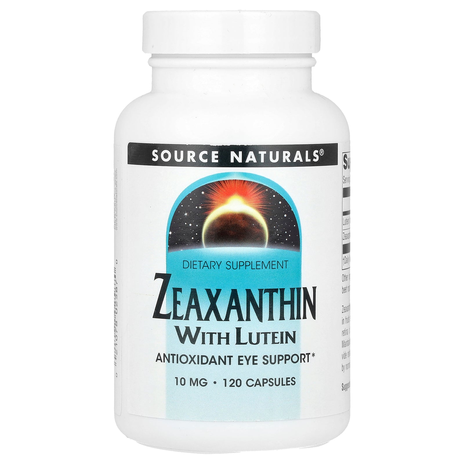 Source Naturals, Zeaxanthin with Lutein, 10 mg, 120 Capsules