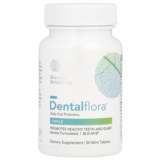 Biocidin Botanicals, Dentalflora™, Daily Oral Probiotics, 30 Mint Tablets