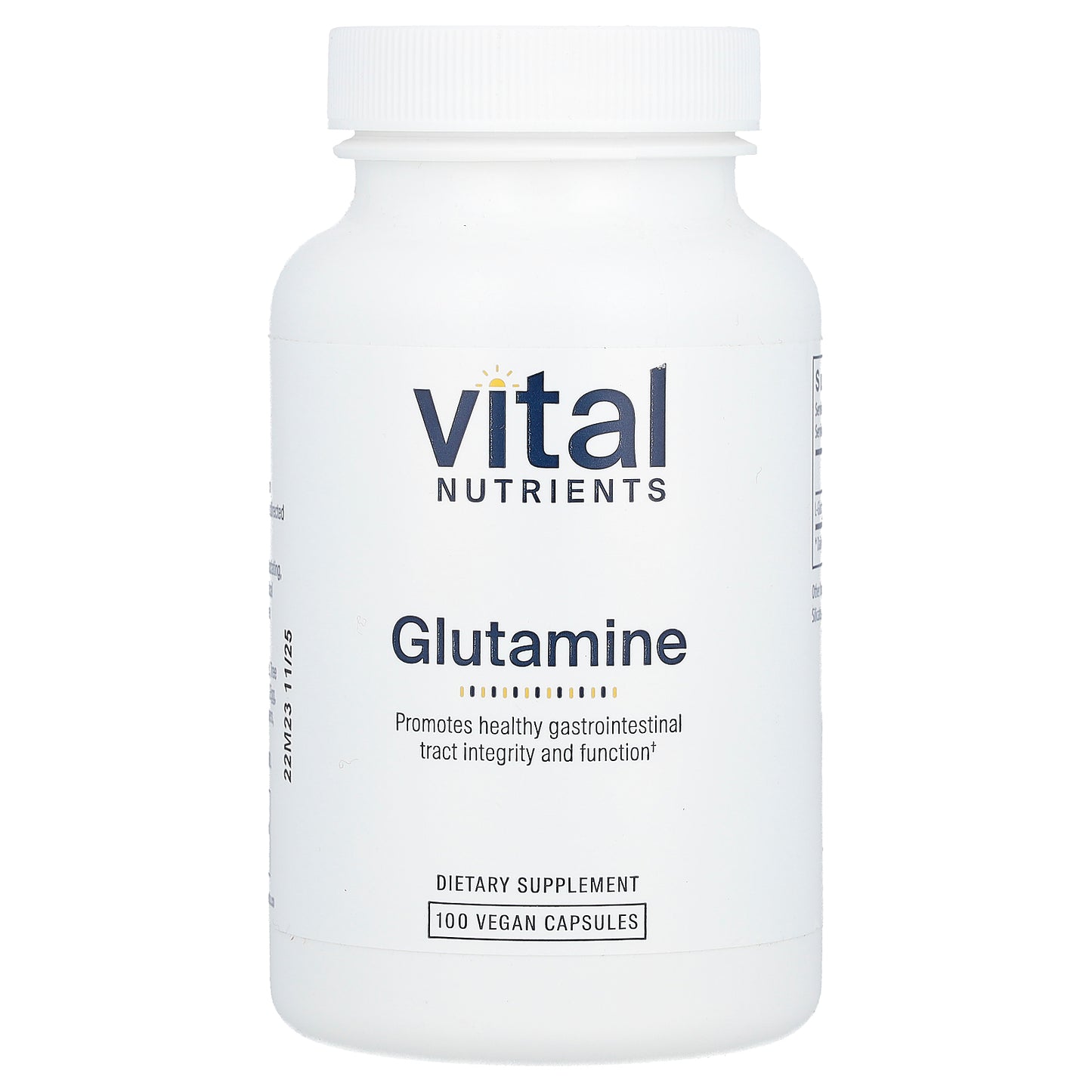 Vital Nutrients, Glutamine, 3,400 mg, 100 Vegan Capsules (850 mg Per Capsule)