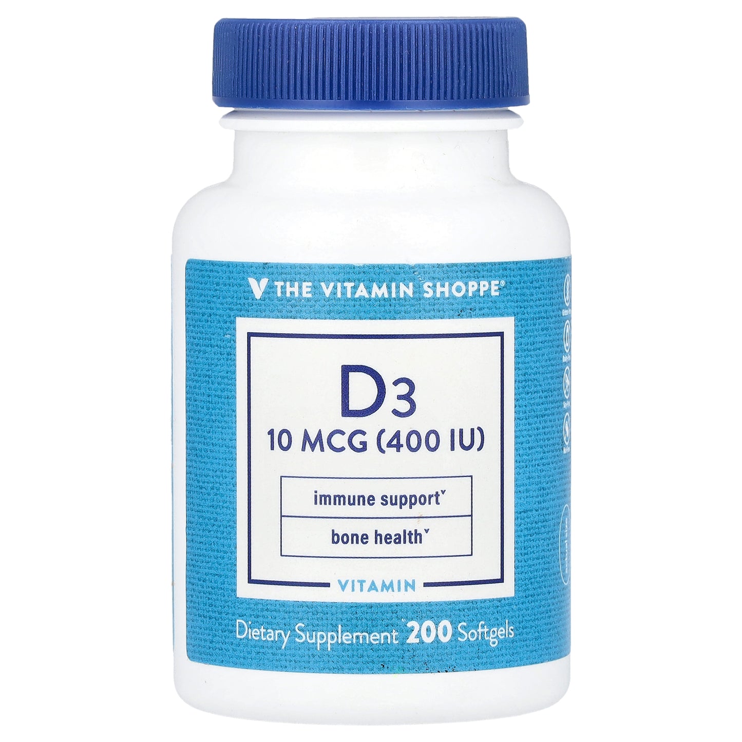 The Vitamin Shoppe, Vitamin D3, 10 mcg (400 IU) , 200 Softgels