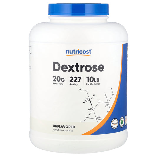 Nutricost, Dextrose, Unflavored, 10 lb (4,536 g)