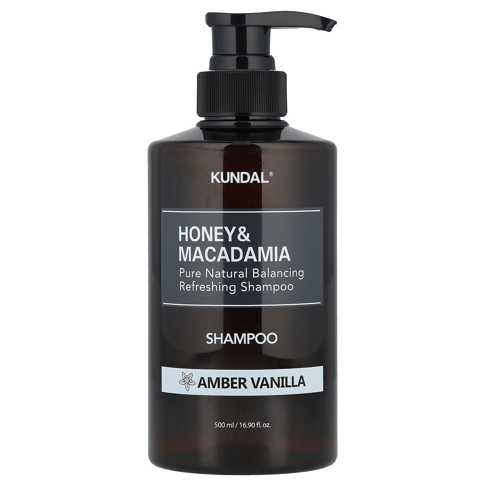 Kundal, Honey & Macadamia, Shampoo, Amber Vanilla, 16.9 fl oz (500 ml)