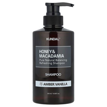 Kundal, Honey & Macadamia, Shampoo, Amber Vanilla, 16.9 fl oz (500 ml)