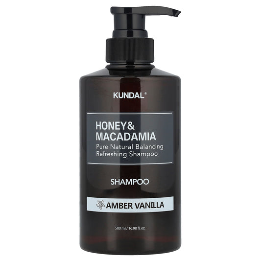 Kundal, Honey & Macadamia, Shampoo, Amber Vanilla, 16.9 fl oz (500 ml)