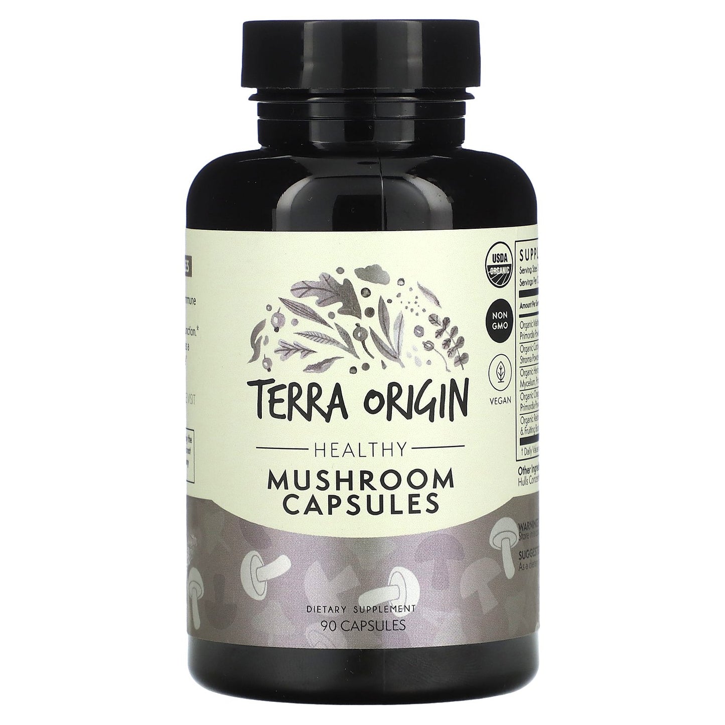 Terra Origin, Healthy Mushroom Capsules, 90 Capsules