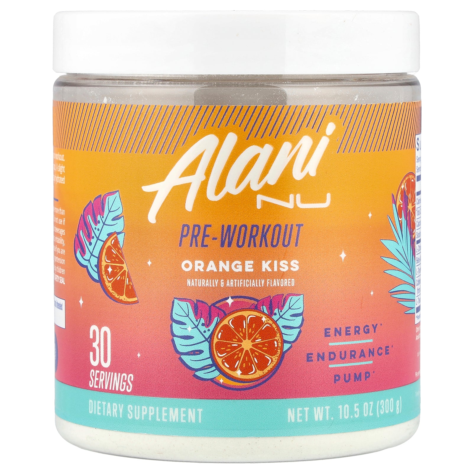 Alani Nu, Pre-Workout, Orange Kiss, 10.5 oz (300 g)