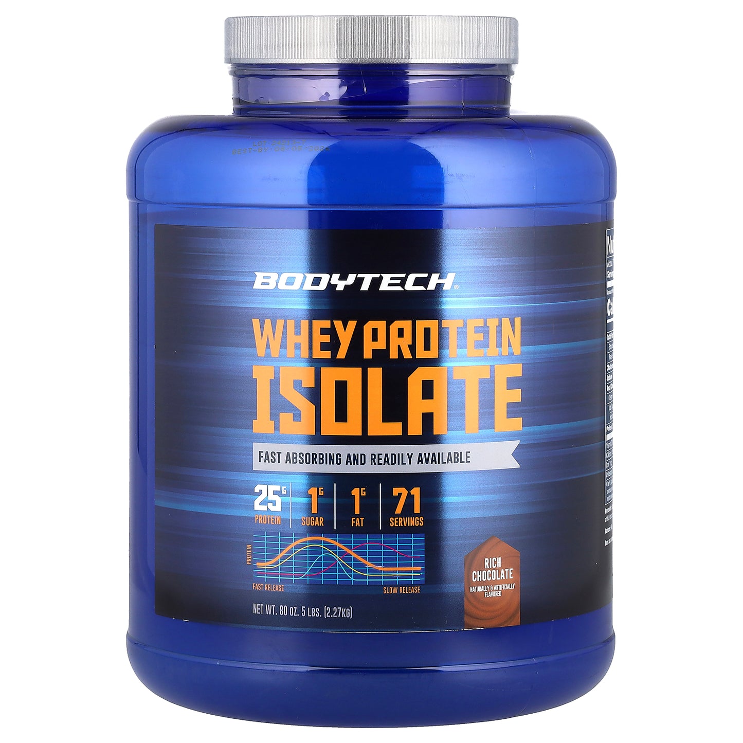 BodyTech, Whey Protein Isolate, Rich Chocolate, 5 lbs (2.27 kg)