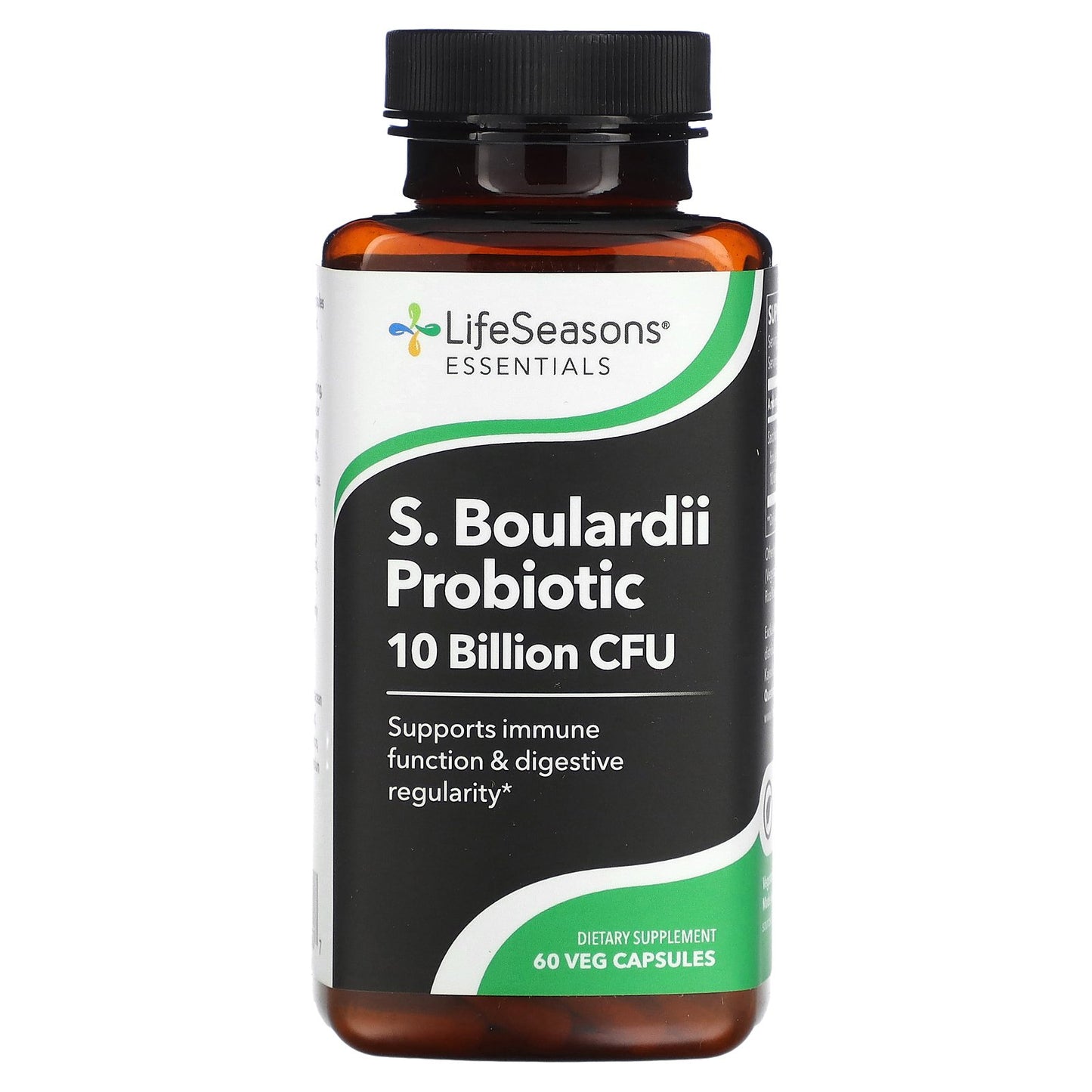 LifeSeasons, S. Boulardii Prodiotic, 10 Billion, 60 Veg Capsules (5 Billion CFU per Capsule)