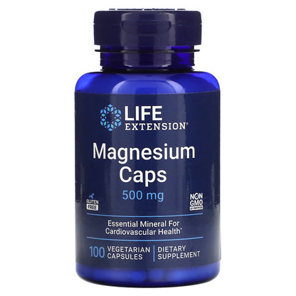 Life Extension, Magnesium Caps , 500 mg, 100 Vegetarian Capsules