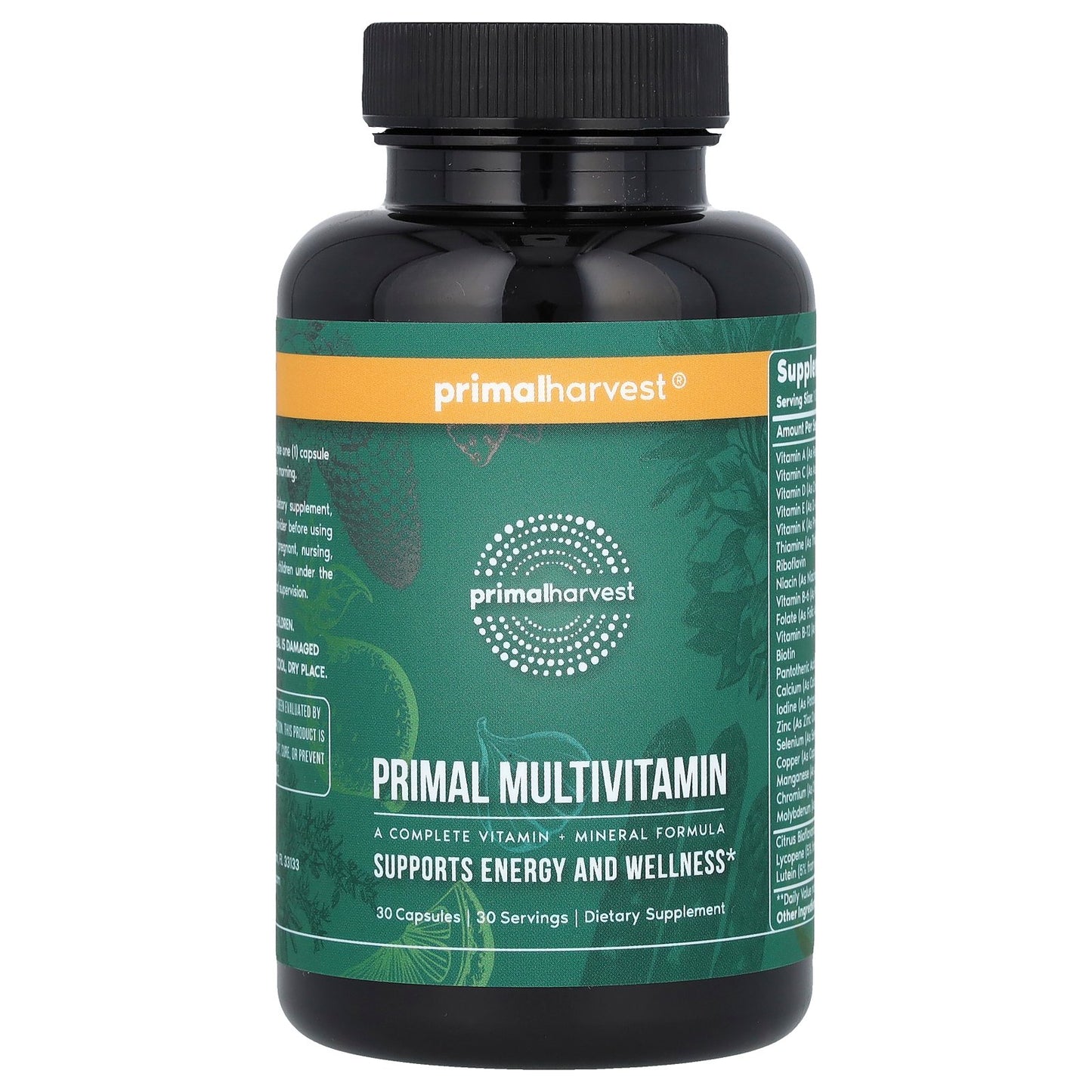 Primal Harvest, Primal Multivitamin, 30 Capsules