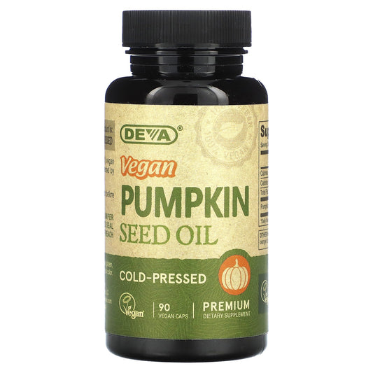 Deva, Vegan Pumpkin Seed Oil, 500 mg, 90 Vegan Caps