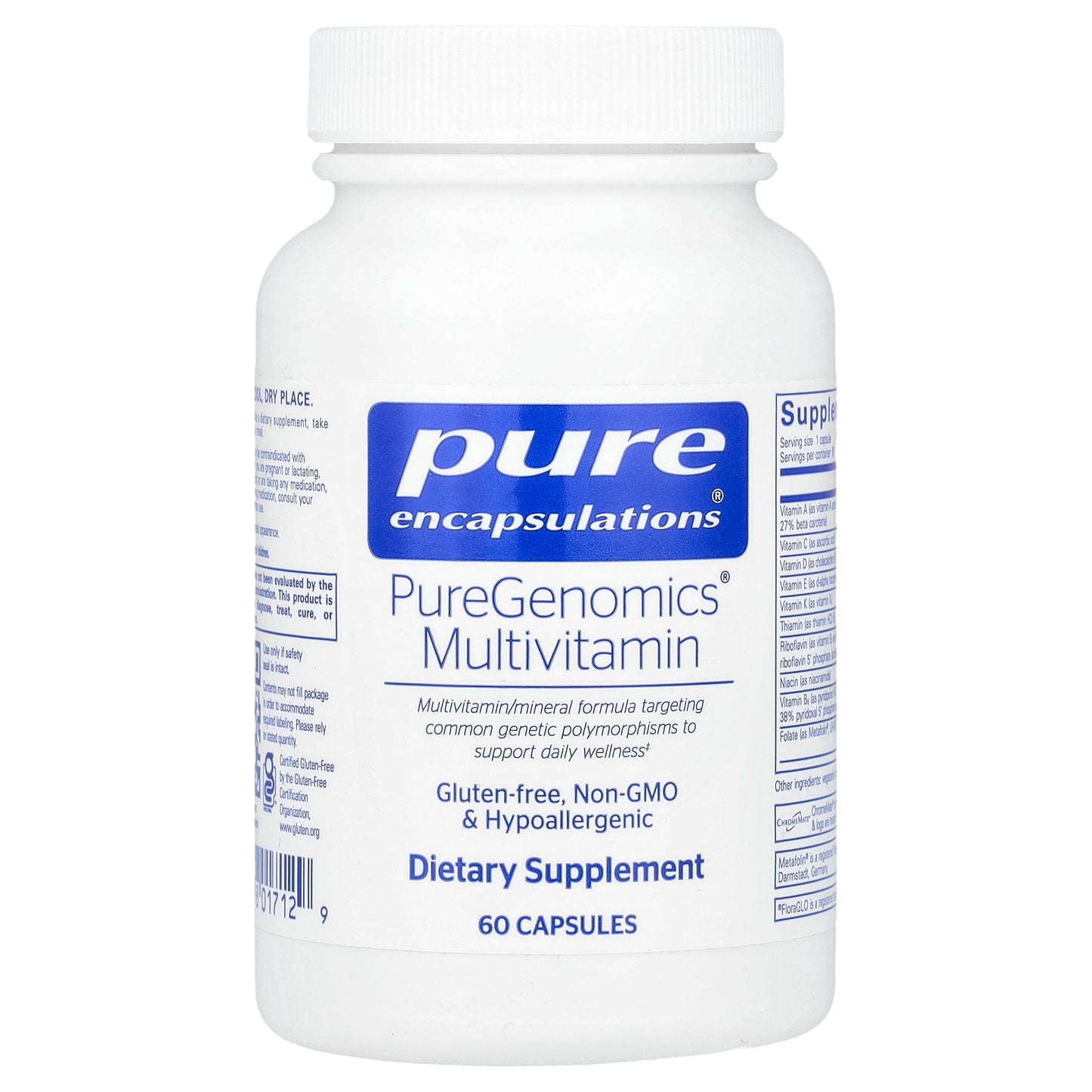 Pure Encapsulations, PureGenomics® Multivitamin , 60 Capules