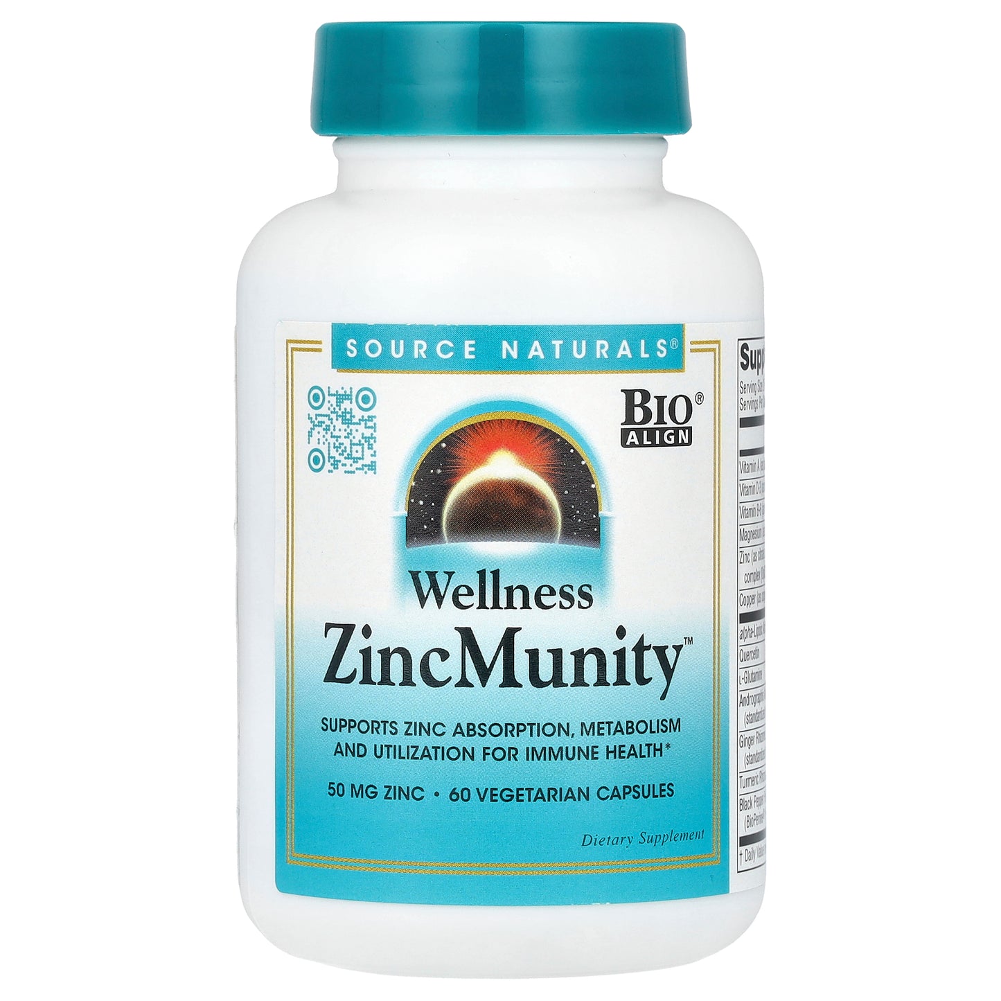 Source Naturals, Wellness ZincMunity™, 60 Vegetarian Capsules