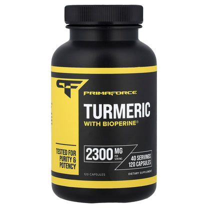 Primaforce, Turmeric with Bioperine®, 120 Capsules