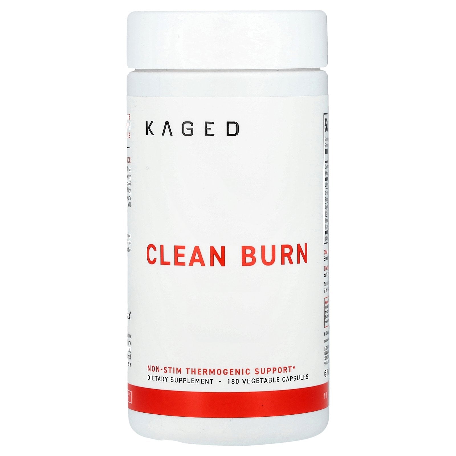 Kaged, Clean Burn, 180 Vegetable Capsules