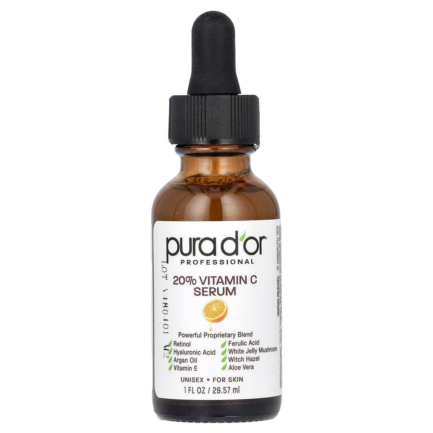 Pura D'or, Professional, 20% Vitamin C Serum, 1 fl oz (29.57 ml)