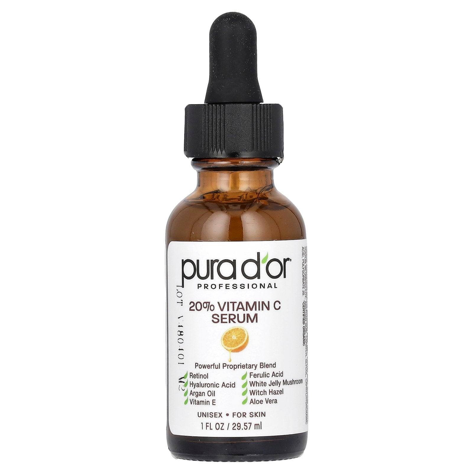 Pura D'or, Professional, 20% Vitamin C Serum, 1 fl oz (29.57 ml)