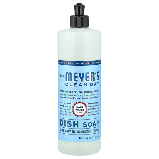 Mrs. Meyers Clean Day, Dish Soap, Rain Water, 16 fl oz (473 ml)