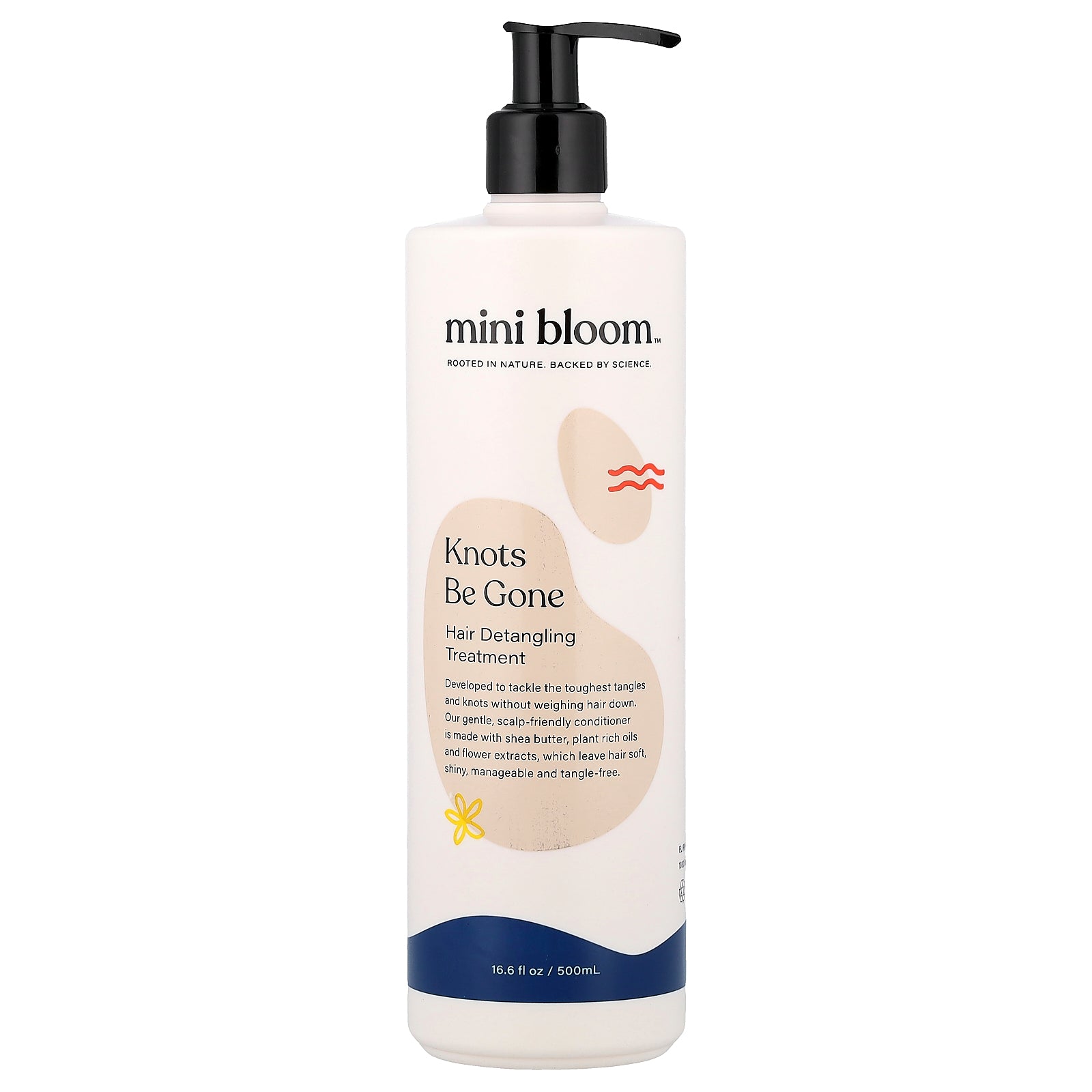 Mini Bloom, Knots Be Gone, Hair Detangling Treatment, 16.6 fl oz (500 ml)