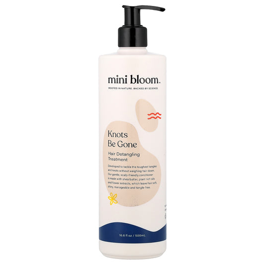 Mini Bloom, Knots Be Gone, Hair Detangling Treatment, 16.6 fl oz (500 ml)