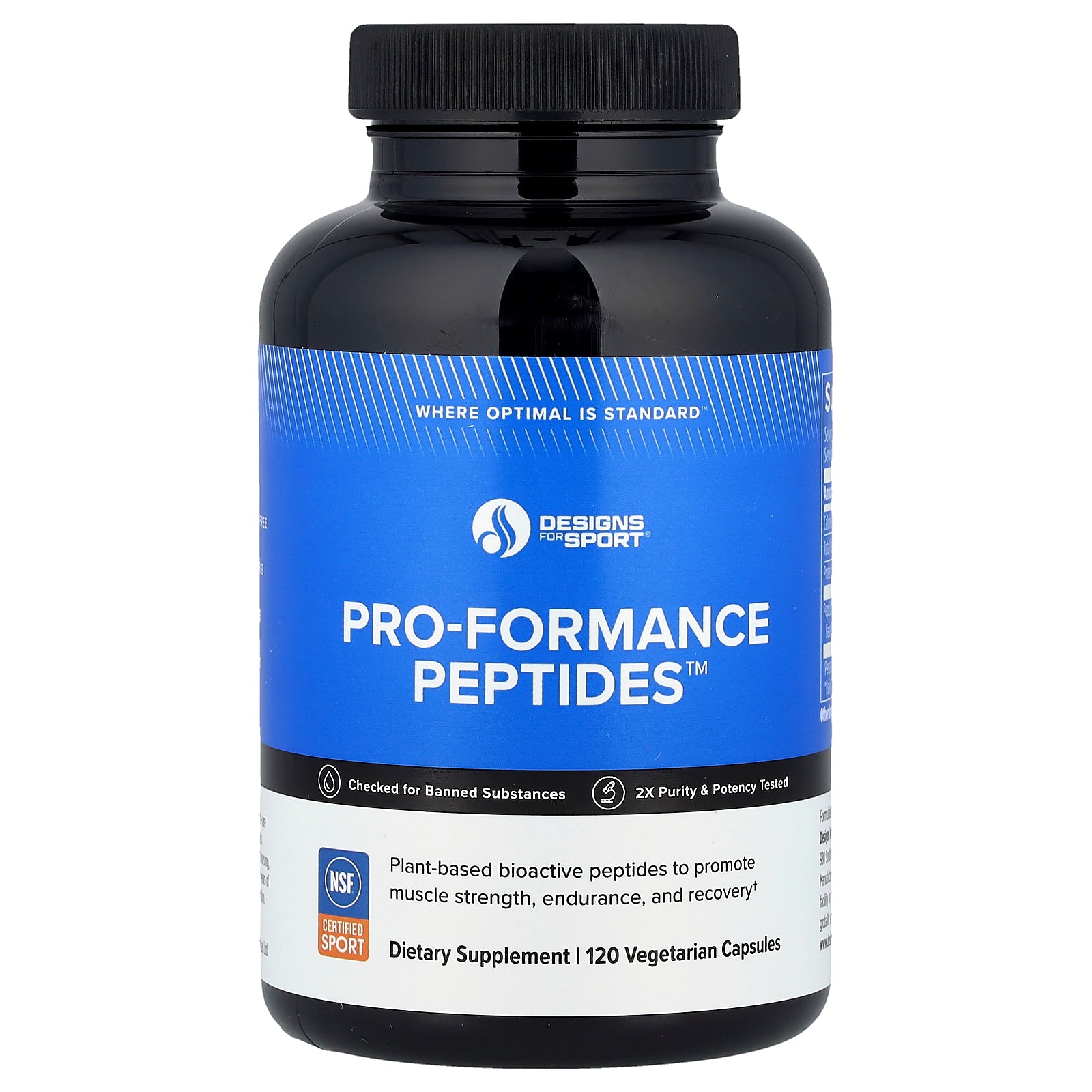 Designs For Health, Designs For Sport®, Pro-Formance Peptides™, 120 Vegetarian Capsules