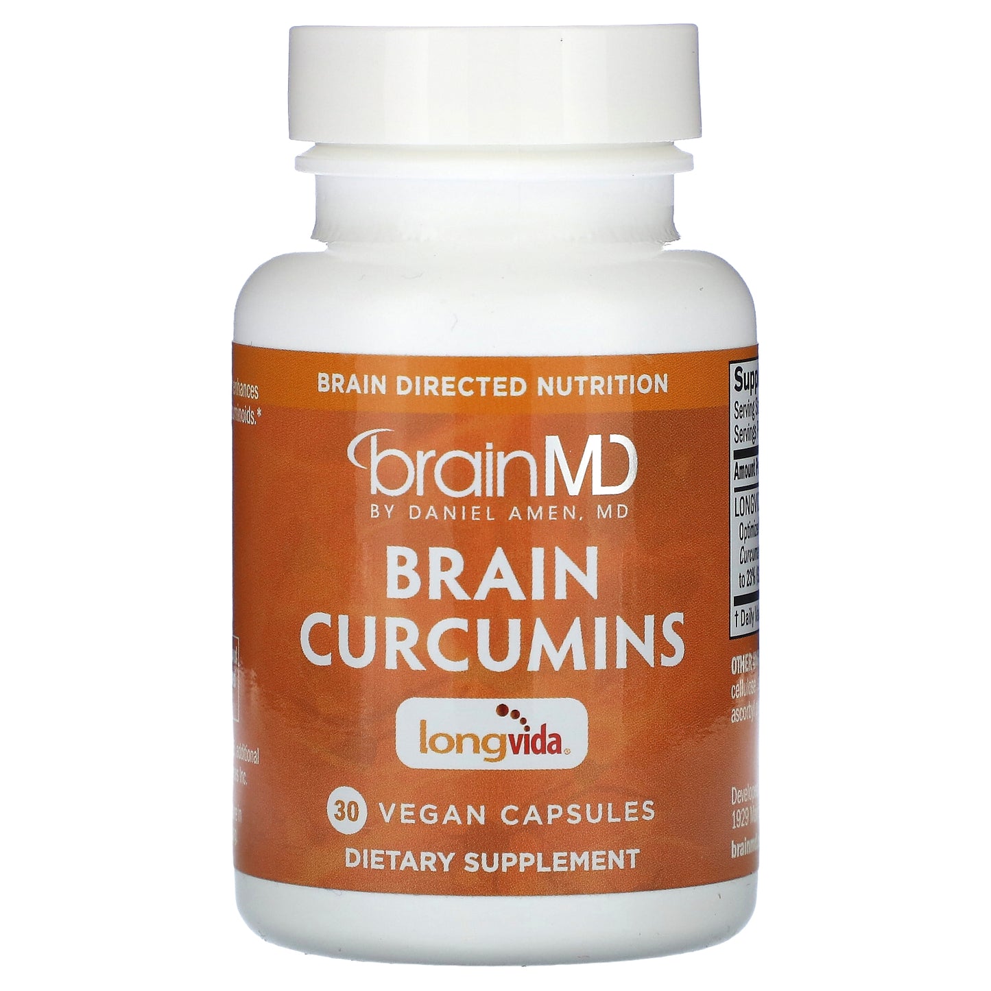 BrainMD, Brain Curcumins, 30 Vegan Capsules (400 mg per Capsule)