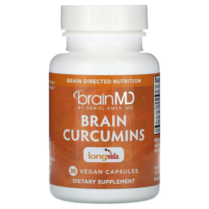 BrainMD, Brain Curcumins, 30 Vegan Capsules (400 mg per Capsule)