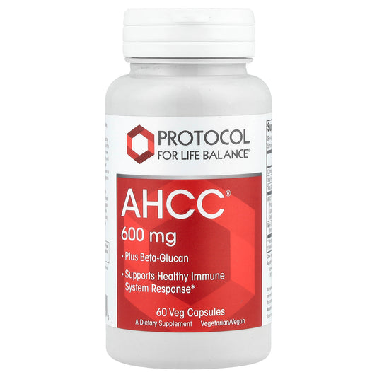 Protocol for Life Balance, AHCC® Plus Beta-Glucan, 60 Veg Capsules