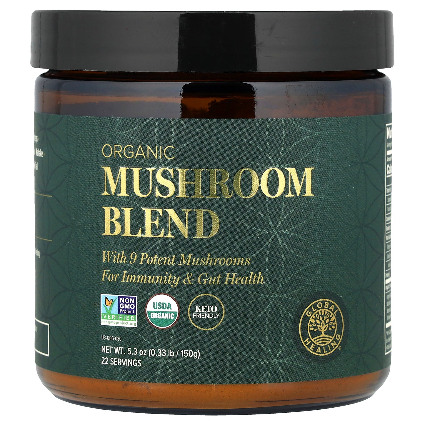 Global Healing, Organic Mushroom Blend, 5.3 oz (150 g)