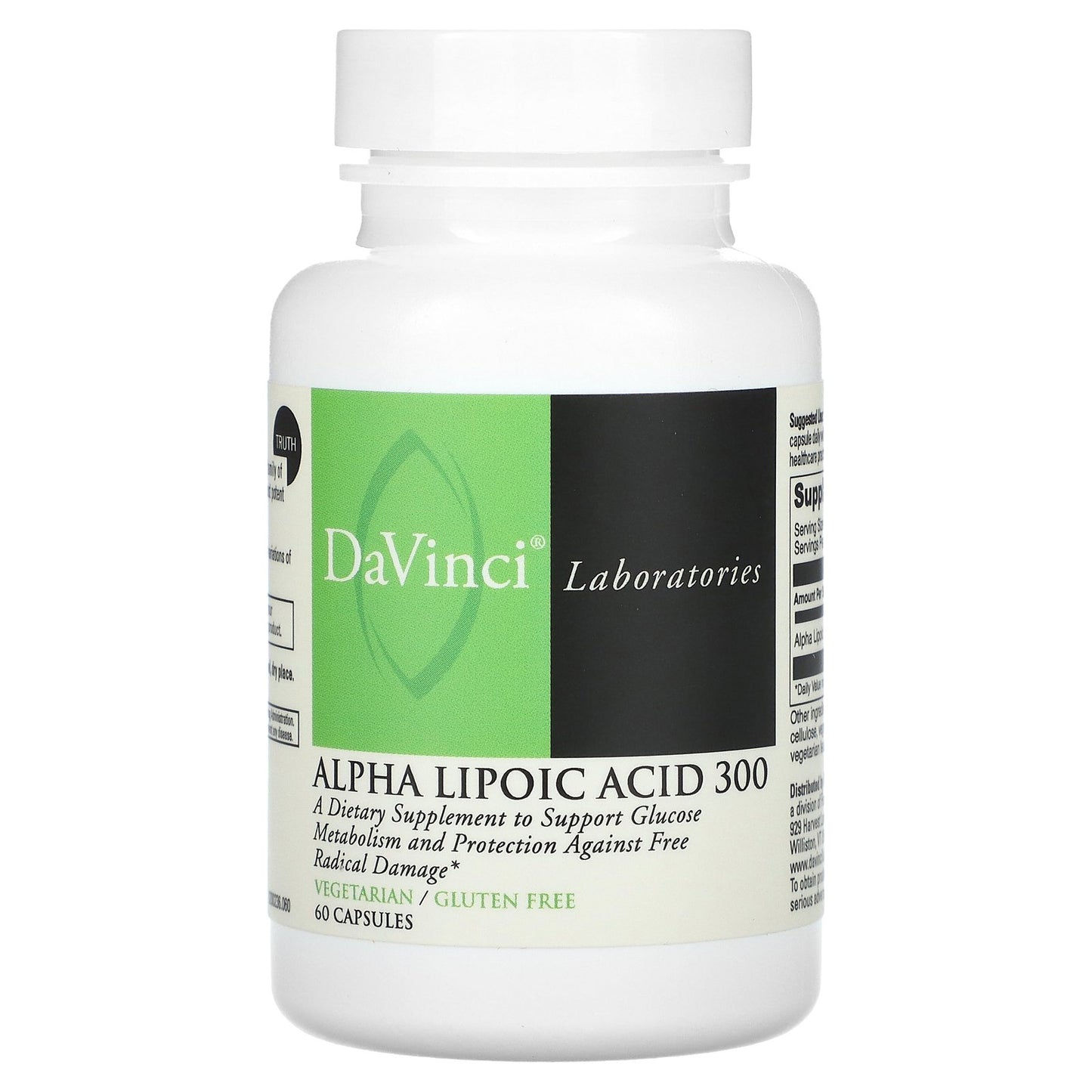 DaVinci Laboratories, Alpha Lipoic Acid 300, 300 mg , 60 Capsules