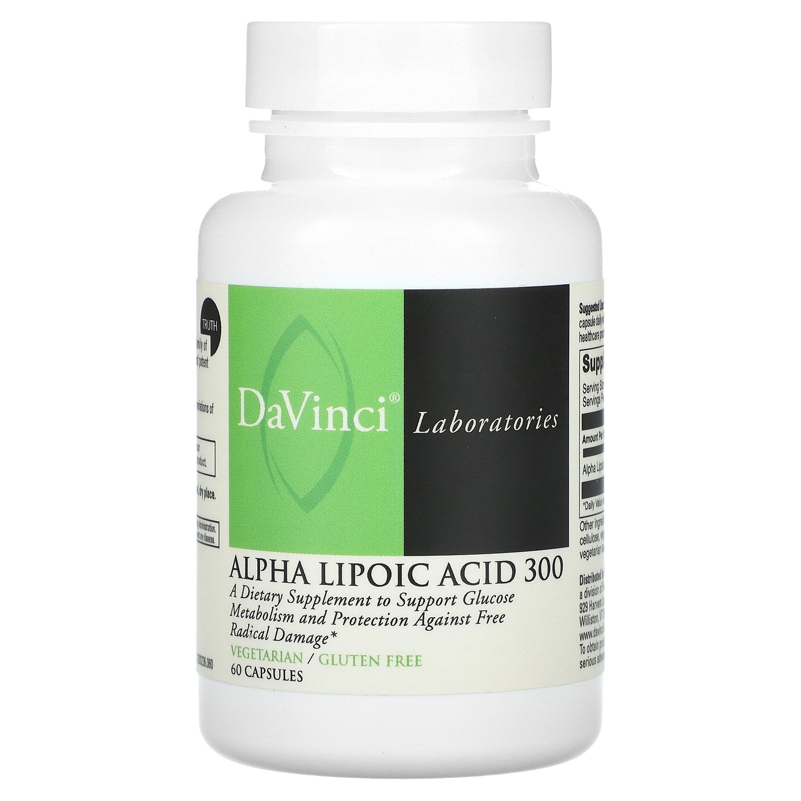 DaVinci Laboratories, Alpha Lipoic Acid 300, 300 mg , 60 Capsules