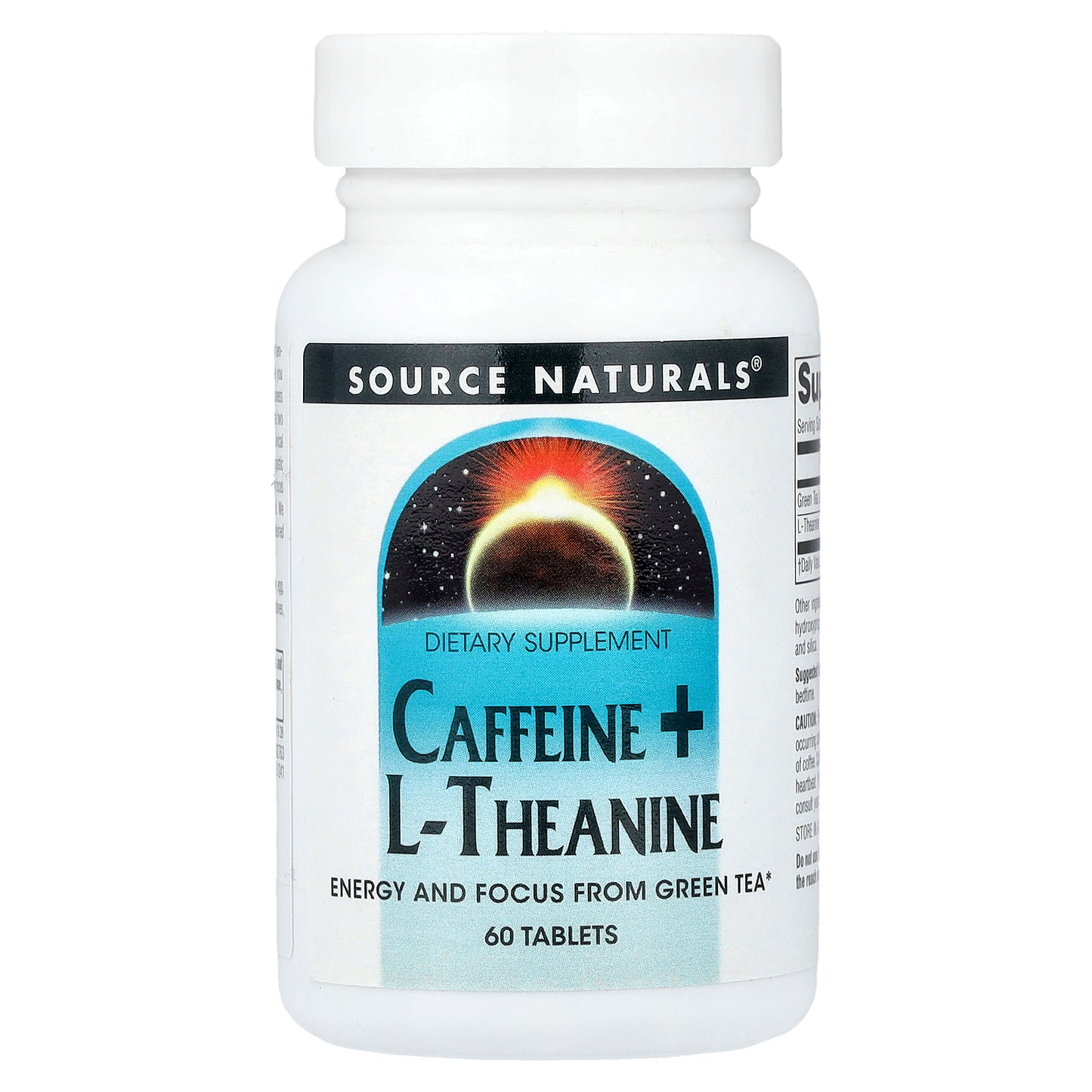Source Naturals, Caffeine + L-Theanine, 60 Tablets