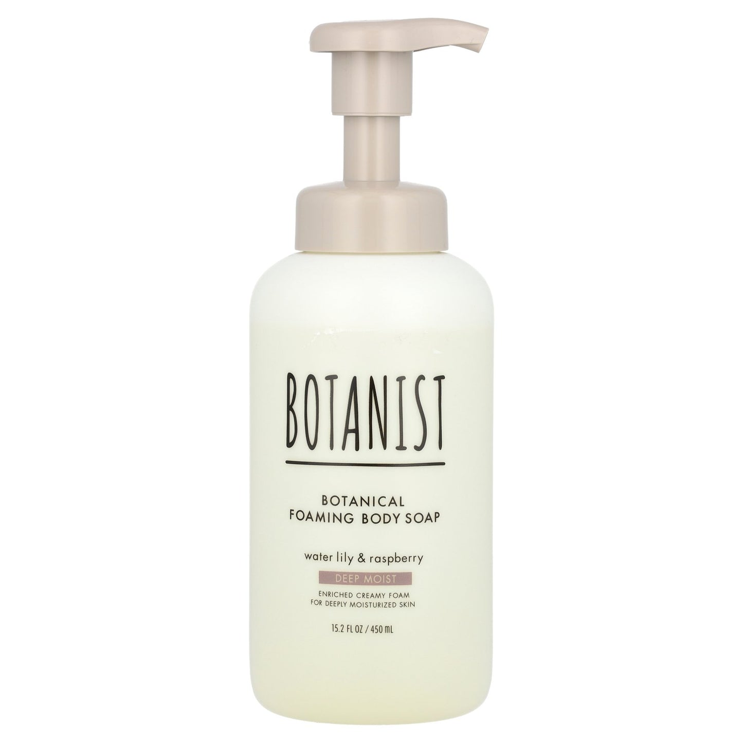 Botanist, Botanical Foaming Body Soap, Deep Moist, Water Lily & Raspberry , 15.2 fl oz (450 ml)