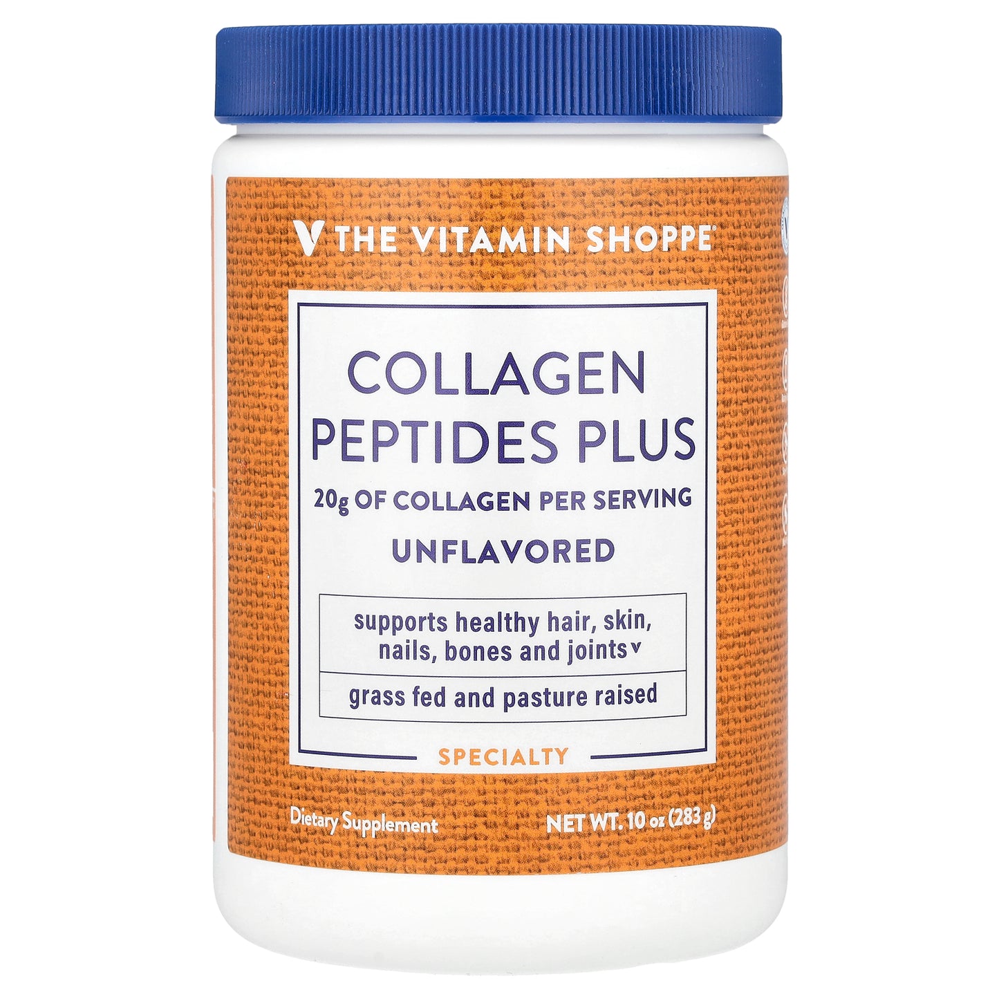 The Vitamin Shoppe, Collagen Peptides Plus, Unflavored, 10 oz (283 g)