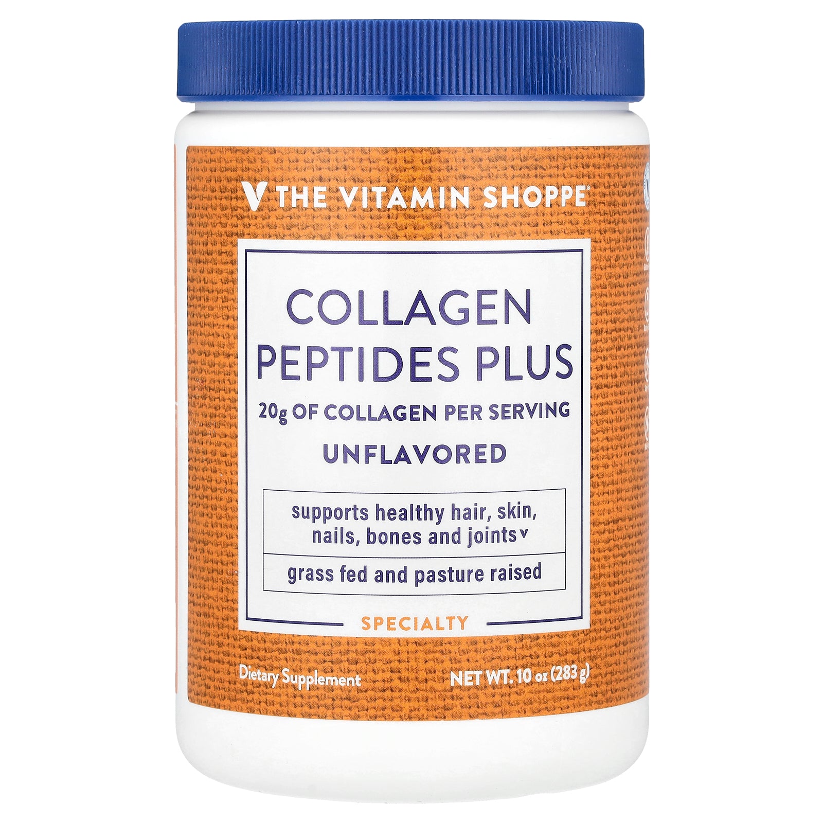 The Vitamin Shoppe, Collagen Peptides Plus, Unflavored, 10 oz (283 g)