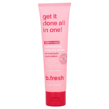 b.fresh, Multitasking Blow Dry Lotion, Peachy Keen, 3.3 fl oz (100 ml)