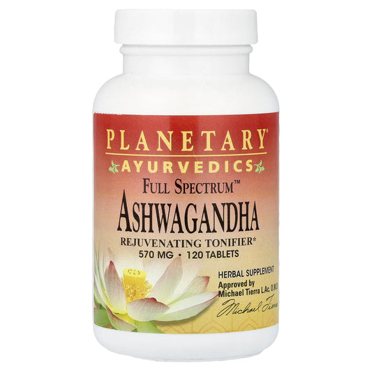 Planetary Herbals, Ayurvedics, Full Spectrum™ Ashwagandha, 570 mg, 120 Tablets