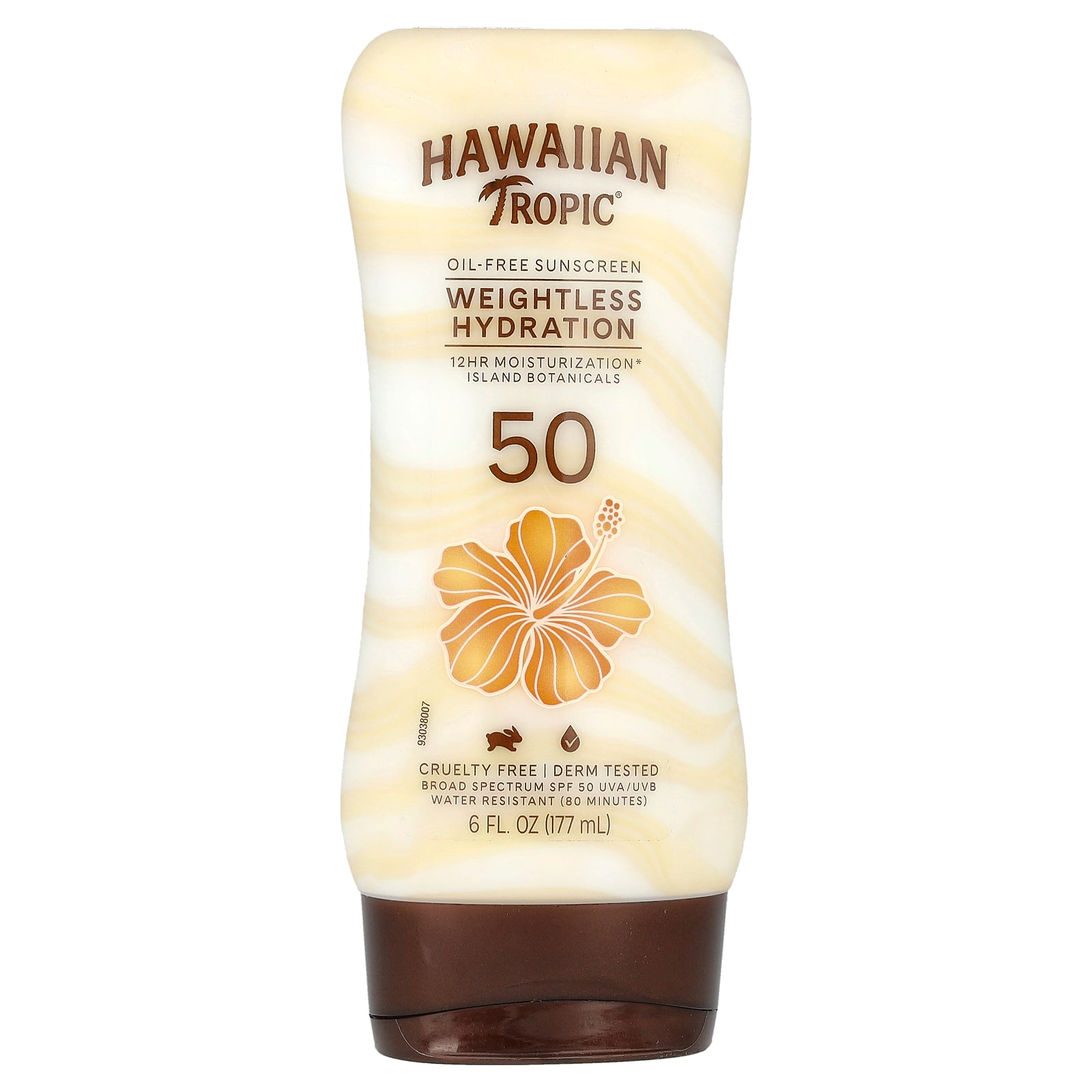 Hawaiian Tropic, Weightless Hydration, Oil-Free Sunscreen, SPF 50, 6 fl oz (177 ml)