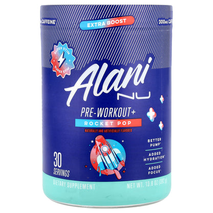 Alani Nu, Pre-Workout+, Rocket Pop, 13.8 oz (392 g)