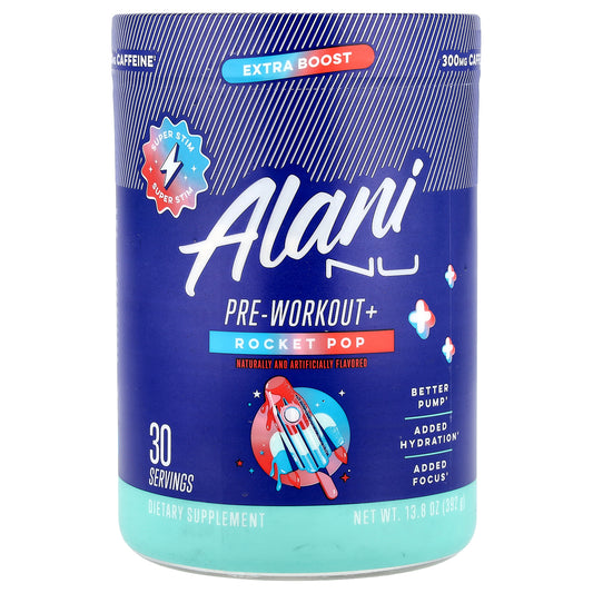 Alani Nu, Pre-Workout+, Rocket Pop, 13.8 oz (392 g)