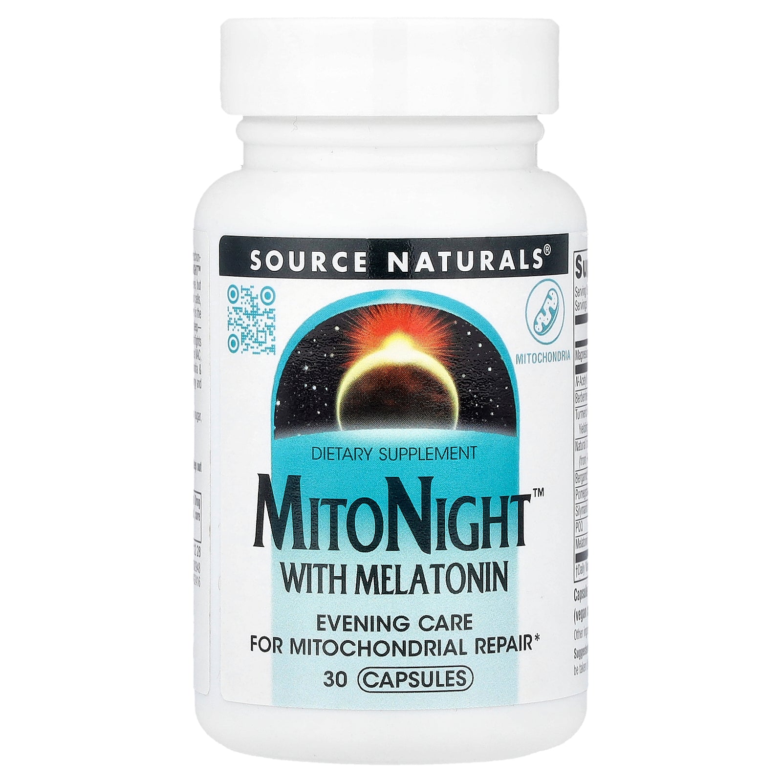 Source Naturals, MitoNight™ With Melatonin, 30 Capsules
