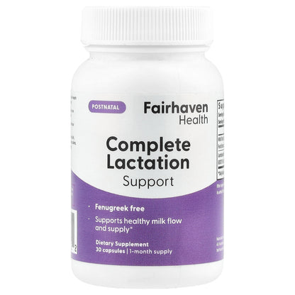 Fairhaven Health, Complete Lactation Support, 30 Capsules