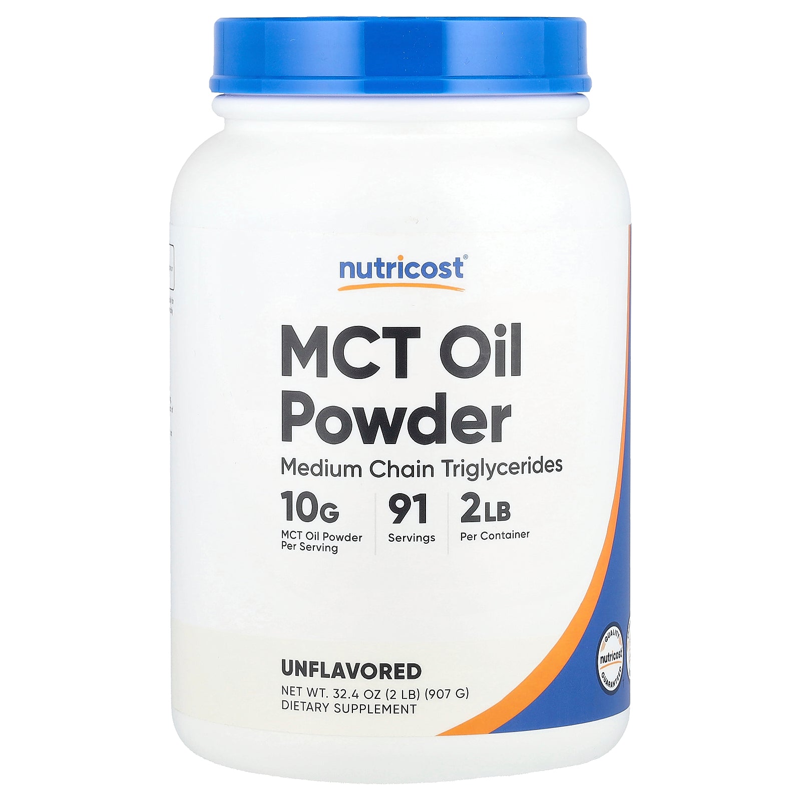 Nutricost, MCT Oil Powder, Unflavored, 32.4 oz (907 g)