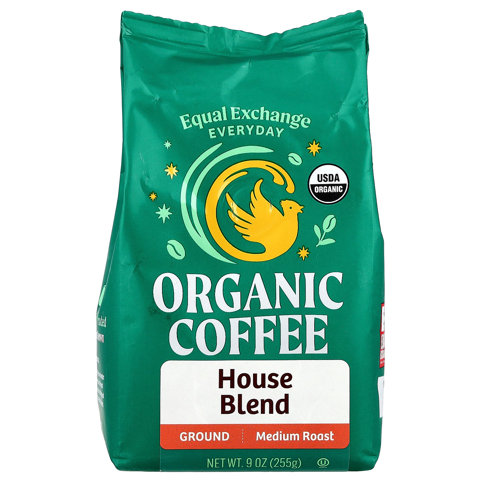 Equal Exchange, Organic Coffee, House Blend, Ground, Medium Roast , 9 oz (255 g)